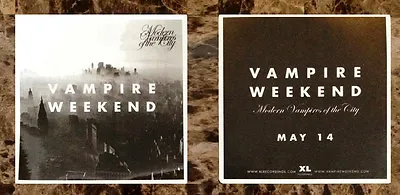 VAMPIRE WEEKEND Modern Vampires Of The City Ltd Ed RARE Sticker! Father Bride • $8.99