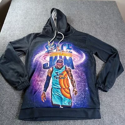 Space Jam Lebron Hoodie Junior X Large 2 Sided Tune Squad Pullover Basketball • $15.98