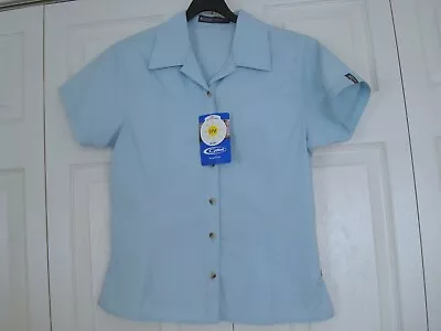 £11.50 • Buy ~ GELERT ~ UV Sun Protection COTTON Zip Pocket SUMMER S/S SHIRT TOP Blue 10 BNWT