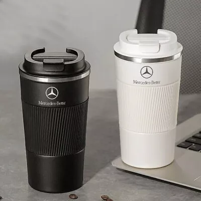 ✅510ml Car Coffee Mug Stainless Steel Hot Cold Coffee Travel Cup Mercedes Benz ✅ • $27.38