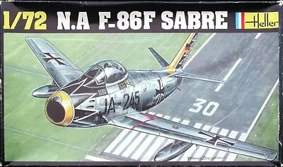 Heller 1/72nd Scale North American F-86F Sabre Jet Plastic Kit • $7.50