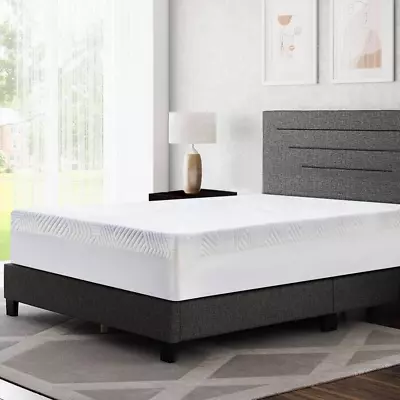 3  Memory Foam Mattress Topper SWINHOM Breathable Bamboo Cover QUEEN Size White • $45