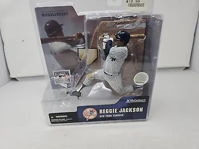 REGGIE JACKSON- NY Yankees Mcfarlane's Sportspicks Cooperstown Collection SEALED • $29.99