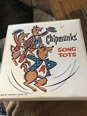 Rare Vintage Alvin & The Chipmunks Record Song Tote 1959 Monarch Music 45 RPM • $25