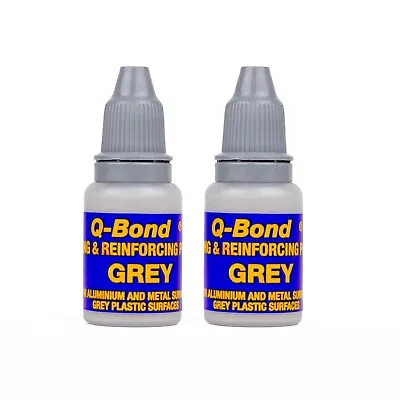 Q Bond Spare Grey Filler Powder Twin Pack Use With Q-Bond Adhesive Kit • £4