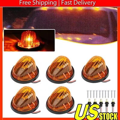 5Pcs For 73-87 Chevy GMC C/K Series Roof Top Cab Lights Amber Marker + 194 LED • $23.99