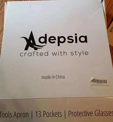Adepsia Machinist  Tool Work Apron 13 Pockets Protective Glasses • $24.95