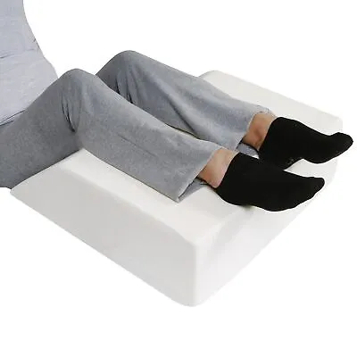 Leg Wedge Pillow - Leg Elevation Pillow Memory Foam With Washable Cover - 7.5 H • $29.99