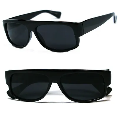 Classic Old School Eazy E Flat GANGSTER CHOLO Sunglasses Super Dark • $8.90