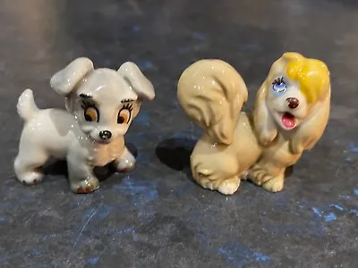 Vintage 1950s Wade Whimsies Walt Disney Scamp & Peg - Lady And The Tramp Series • £10