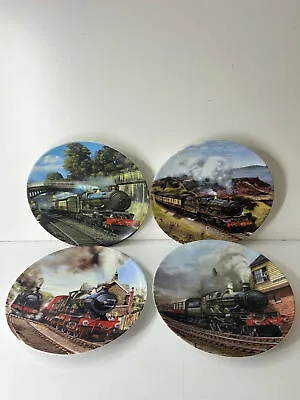 Collection Of 4 Davenport  Great Western Dreams  Trains Series Of 7.5  Plates  • £44.99