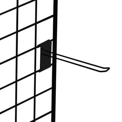 £25.49 • Buy 10X Heavy Duty Euro Hooks/Prong Grid Mesh Retail Display Black - All 5 Sizes