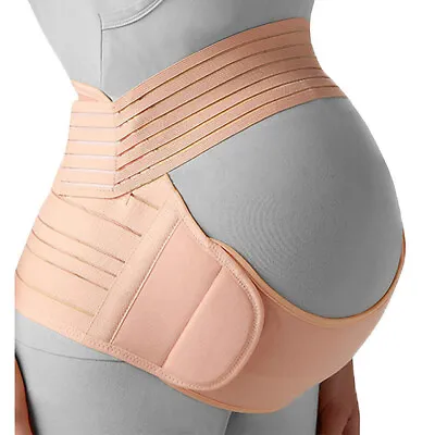 £10.79 • Buy Women Maternity Belly Belt Waist  Abs Support Bump Lumbar Back Brace Protector