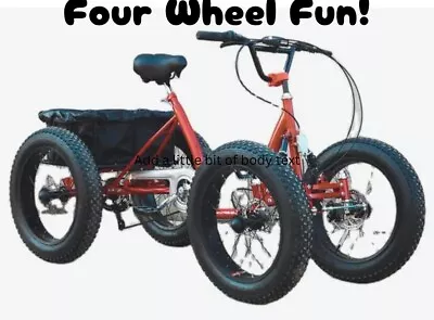 4 Wheel Pedal Bike Adult • $699