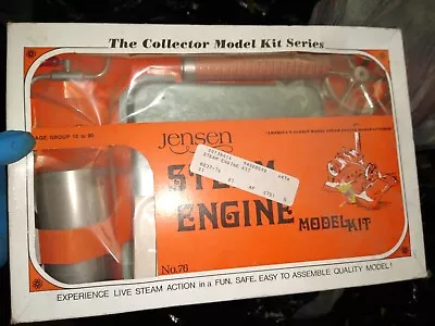 Vtg Jensen Mfg. Co. Steam Engine Model Kit #76 COLLECTOR Series NOS Closed Box • $52