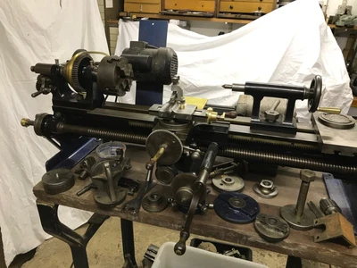 £199 • Buy Model Engineering Lathe, Screw Cutting With Power Cross Feed, Accessories, Etc