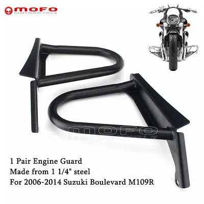For Suzuki Boulevard M109R 2006-2014 M109R Motorcycle Engine Guard Bar - Black • $204.99