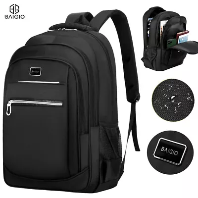 BAIGIO Mens Large Backpack Rucksack Bag Waterproof Sport Travel School Work Bag • £12.99