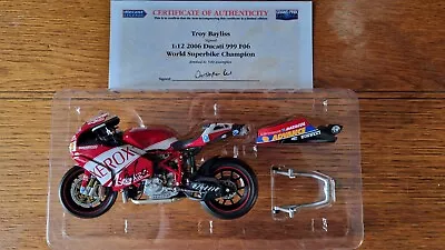 Minichamps 1/12 Ducati Troy Bayliss 2006 SIGNED With COA • £85