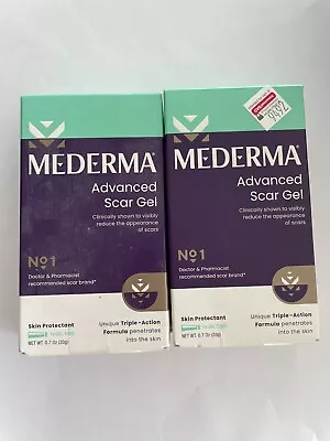 Mederma Advanced Scar Gel 0.7oz *LOT OF 2* NEW DMGD BOX FREE SHIP 03/25 • $20