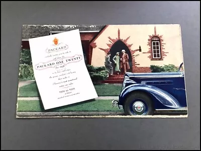 1936 Packard 120 One Twenty Vintage Car Sales Brochure Poster Foldout • $103.96