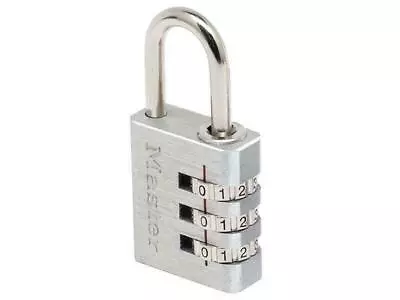 Aluminium 30mm 3-Digit Combination Padlock • £14.77