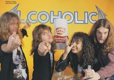 Metallica - Booze Booze Booze        - Half Size Magazine Advert • £3.99