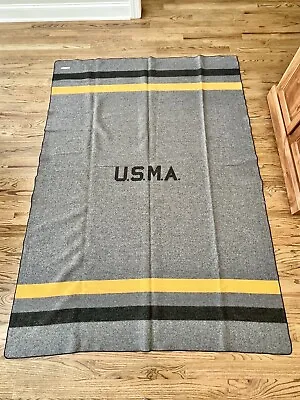 $89 • Buy Genuine USMA West Point Cadet 100% Wool Blanket-61” X 86” Horner Mills Pre-1955