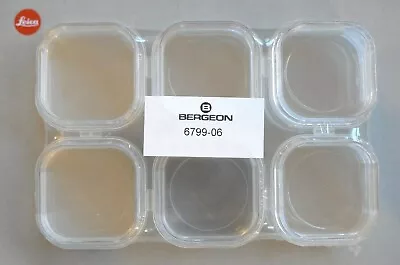 6 NEW Sealed BERGEON Membrane Boxes Watch Parts Movement Holder Swiss Made 6799 • $29.99