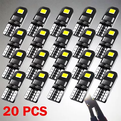 20x T10 194 168 W5W 2825 Super White LED License Plate Interior Light Bulb 6000K • $12.99