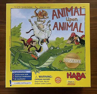 HABA Animal Upon Animal Wooden Stacking Game - 100% Complete! • $14.50