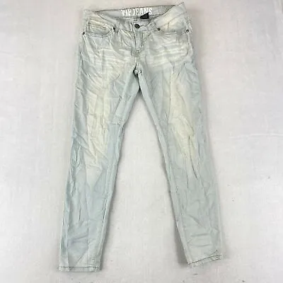 VIP Jeans Skinny Ankle Denim Women's 9/10 Blue Cotton Blend Low Rise Light Wash • $11.37