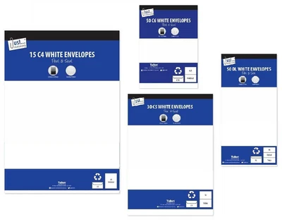 £2.65 • Buy Plain White Envelopes A4 A5 A6 DL Small Large Peel And Seal  Office Stationery 