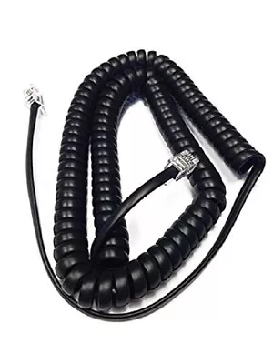 12 Foot Handset Curly Cord Nortel Mitel Aastra Analog Phone M8004 M9116 M9110 • $7.99