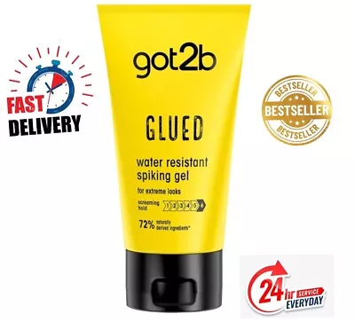 Best Schwarzkopf Got2b Glued Spiking Glue Hair Gel Water Resistant 150 Ml • £5.95