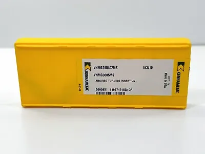 KENNAMETAL VNMG3305MS VNMG160402MS New Carbide Inserts 5090851 Grade KCU10 5pcs • $69.95