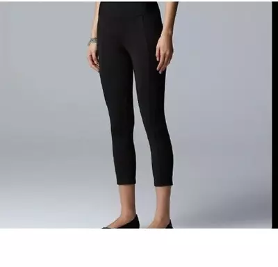 Simply Vera Vera Wang Mid Rise Live-In Capri Leggings Pants SZ M / MEDIUM NWT • $19.90