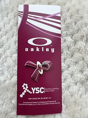 Oakley Breast Cancer Collectible Pin Young Survival Coalition YSC 2011 • $18