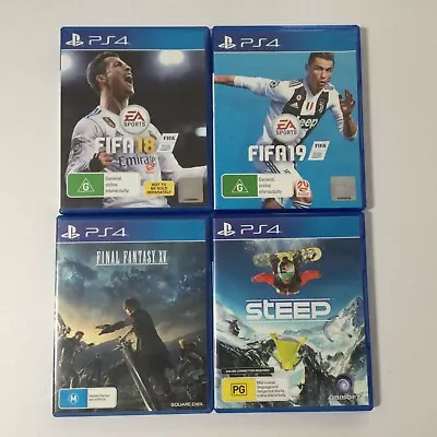 PS4 Game Bundle Steep FIFA18 FIFA 19 Final Fantasy XV • $30