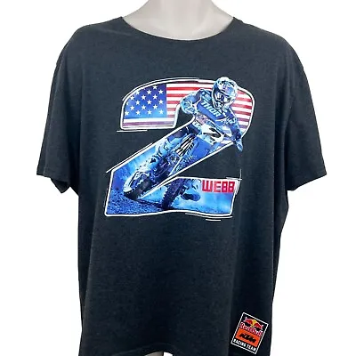 Red Bull KTM Racing Team Graphic T Shirt Mens XXXL Cooper Webb #2 Super Cross • $27.79