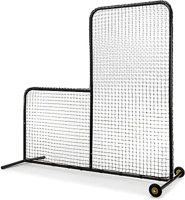 L Screen Baseball Pitching Net For Batting Cage | Pitching Screen Baseball Net W • $170.99