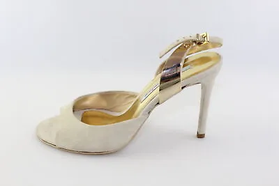 LEA FOSCATI 37 EU Women's Beige Suede Sandals Shoes DJ637-37 • £20.46