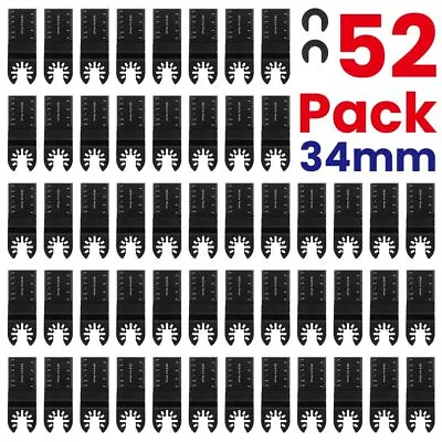 84PCS Oscillating Multi Tool Blade Saw Blades Wood Metal Cutters For Dewalt Fein • £16.99