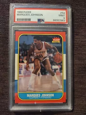 1986 Fleer Marques Johnson PSA 9 • $79.99