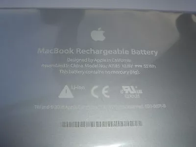 Original Battery Apple Macbook 13   A1185 MA561FE/A MA561G / White New • £102.10