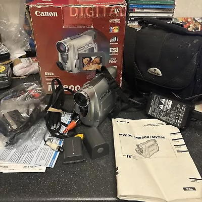 Canon MV800 Mini DV Digital Camcorder Camera Boxed With Accessories • £64.99