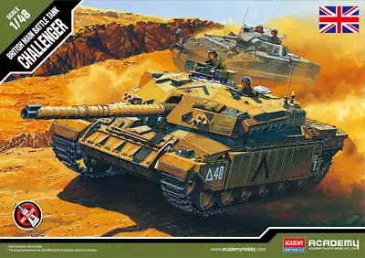 Academy 13007B 1:48 British Challenger Main Battle Tank • £15.30