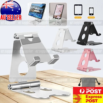 Universal Folding Aluminum Tablet Mount Holder Stand For IPad IPhone Samsung HOT • $7.92