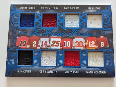 🔥#/30 IGINLA MACINNIS MCDONALD ROBERTS VERNON 8 RELIC 2020-21 Leaf Game Used🔥 • $69.99