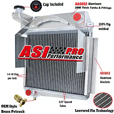 4 Row Aluminum Radiator For 1960-1967 Austin Healey Sprite MG Midget 0.9L 1.1L • $179